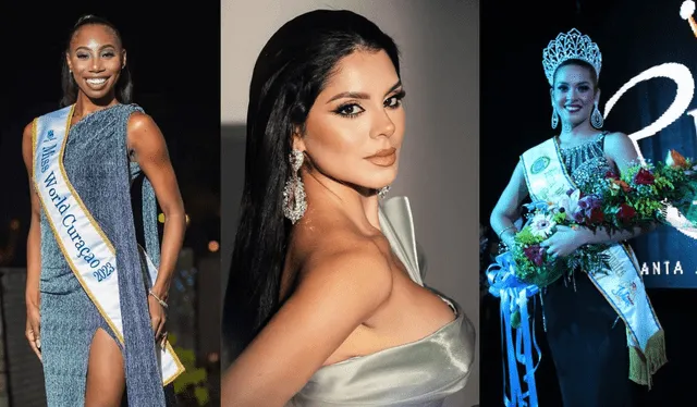 Shubrainy Dams, Stacy Huamansisa y Sofía Estupinian. Foto: composición LR/ official_pageantpolice/ Miss World Perú Shubrainy Dams, Stacy Huamansisa y Sofía Estupinian. Foto: composición LR/ official_pageantpolice/ Miss World Perú