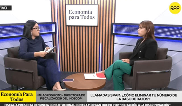 Milagros Pozo explicando como dejar de recibir llamadas Spam Foto: Youtube Milagros Pozo explicando como dejar de recibir llamadas Spam Foto: Youtube