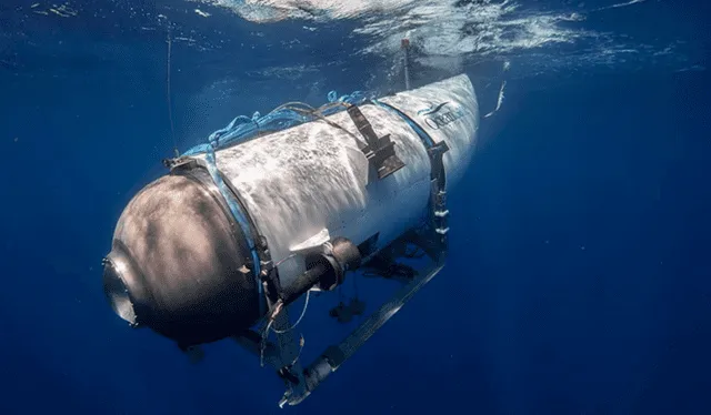 El sumergible Titán de la compañía OceanGate desapareció mientras exploraba las ruinas del Titanic. Foto: Source El sumergible Titán de la compañía OceanGate desapareció mientras exploraba las ruinas del Titanic. Foto: Source