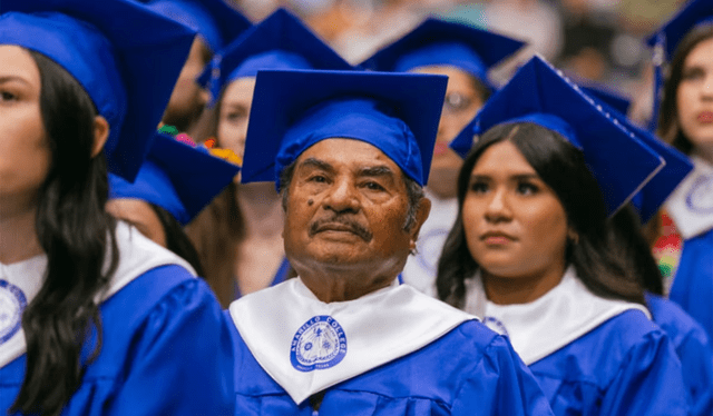 Rafael Aguirre logró graduarse a los 82 años. Foto: Amarillo College Rafael Aguirre logró graduarse a los 82 años. Foto: Amarillo College