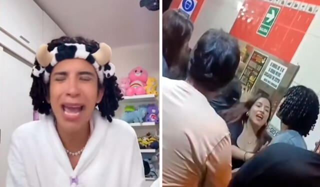  El tiktoker Valentino golpeó a la joven, y en un video en redes sociales pidió disculpas por el incidente. Foto: composición LR/ TikTok/ @clips_kick1_   