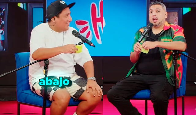 Jorge Luna y Ricardo Mendoza se quedaron atónitos al ver más dedos de lo normal en el hombre. Foto: composición LR/ TikTok/ @hablandohuevadas.pe Jorge Luna y Ricardo Mendoza se quedaron atónitos al ver más dedos de lo normal en el hombre. Foto: composición LR/ TikTok/ @hablandohuevadas.pe