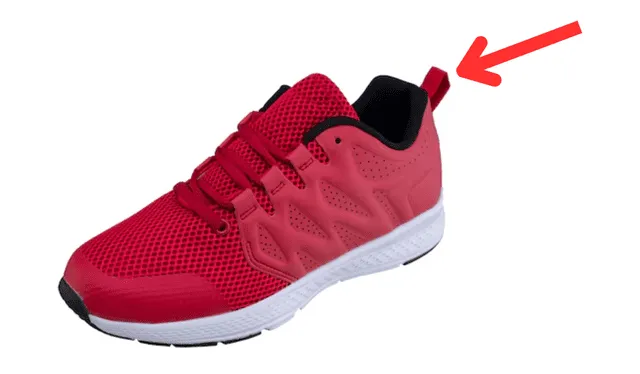  La cinta detrás de las zapatillas esconde una funcionalidad. Foto: FreePik   