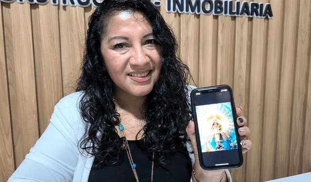 La periodista Jesús León Ángeles lleva el nombre del Divino Niño en su honor, ya que gracias a su protección nació sana. Créditos: Emmanuel Moreno, La República La periodista Jesús León Ángeles lleva el nombre del Divino Niño en su honor, ya que gracias a su protección nació sana. Créditos: Emmanuel Moreno, La República