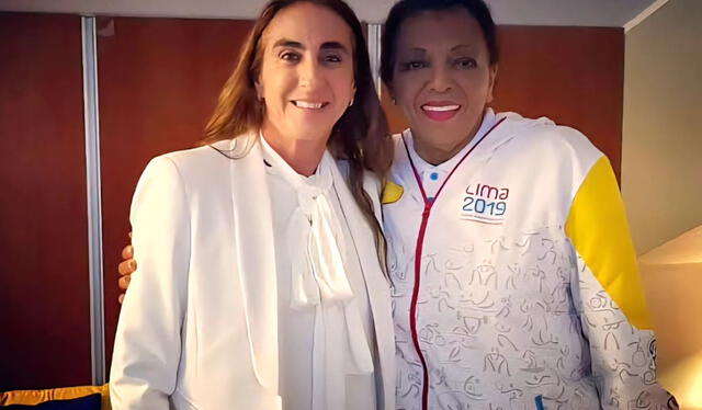 Luisa Fuentes fue entrenadora de Natalia Málaga cuando esta era jugadora de vóley. Foto: Andina Luisa Fuentes fue entrenadora de Natalia Málaga cuando esta era jugadora de vóley. Foto: Andina