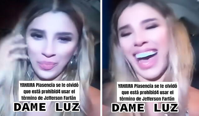 Tras notar su error, la ‘Patrona’ cortó su transmisión en TikTok. Foto: composición LR/ TikTok/ @yahairaplasencia Tras notar su error, la ‘Patrona’ cortó su transmisión en TikTok. Foto: composición LR/ TikTok/ @yahairaplasencia