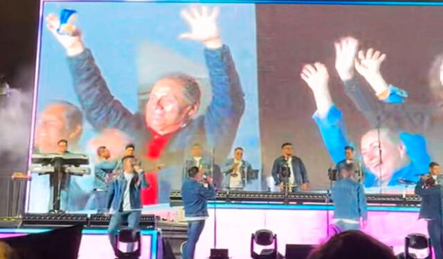 Christian Yaipén ponchó a la familia y no dudó en mandarles un cálido saludo durante un concierto en Chiclayo. Foto: TikTok/@maria_srinza Christian Yaipén ponchó a la familia y no dudó en mandarles un cálido saludo durante un concierto en Chiclayo. Foto: TikTok/@maria_srinza
