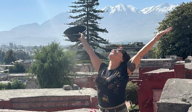 Alejandra Guzmán en Arequipa. Foto: Alejandra Guzmán/ Instagram Alejandra Guzmán en Arequipa. Foto: Alejandra Guzmán/ Instagram
