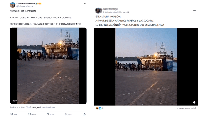 <em> Publicaciones desinformativas por las redes sociales de X y Facebook. Foto: capturas de pantalla</em>   