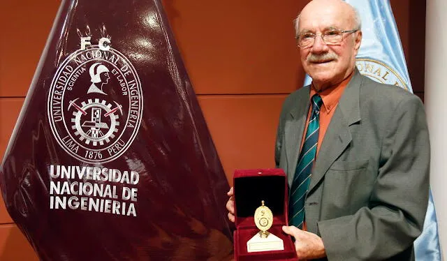 El profesor alemán trabajó como docente en la UNI durante 60 años. Foto: Revista Pro Activo El profesor alemán trabajó como docente en la UNI durante 60 años. Foto: Revista Pro Activo