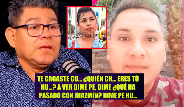  Dilbert Aguilar habría estado enterado de los presuntos actos de infidelidad de su esposa Jhazmín Gutarra. Foto: Composición LR/YouTube/ATV   