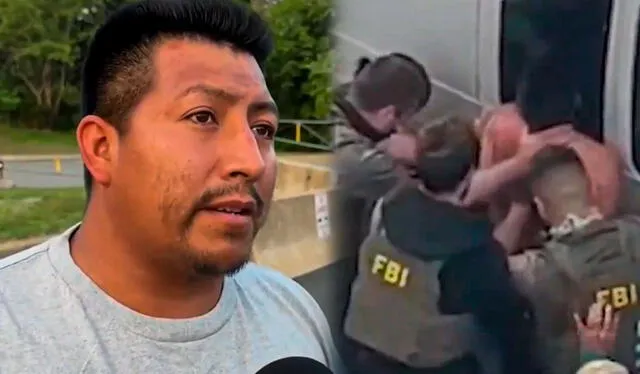 Fuerte agresión del ICE y FBI a inmigrante con Green Card en Massachusetts. Fuerte agresión del ICE y FBI a inmigrante con Green Card en Massachusetts.