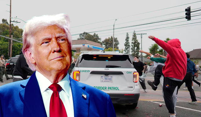  Donald Trump critica a las protestas contra las redadas de inmigración del ICE en Los Ángeles.   