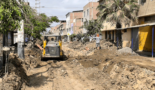 Empresa afectada ejecuta obra de saneamiento en la zona. Créditos: Emmanuel Moreno / La República.<br><br> Empresa afectada ejecuta obra de saneamiento en la zona. Créditos: Emmanuel Moreno / La República.<br><br>