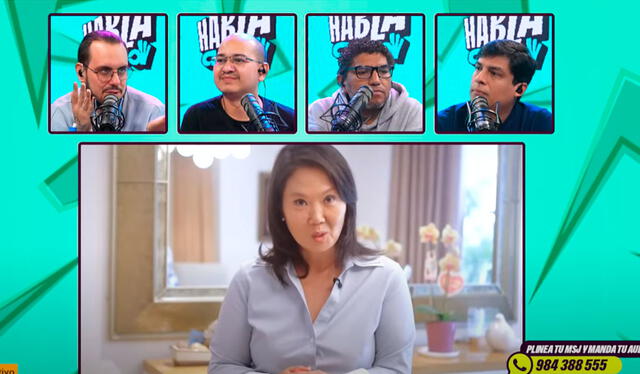  “El podcast de Kenji le ha malogrado la cabeza a los de Fuerza Popular”, señaló Curwen. Foto: composición LR/ YouTube/ Todo Good   