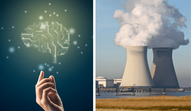 Gates compara la IA con la energía nuclear. Foto: Composición LR Gates compara la IA con la energía nuclear. Foto: Composición LR