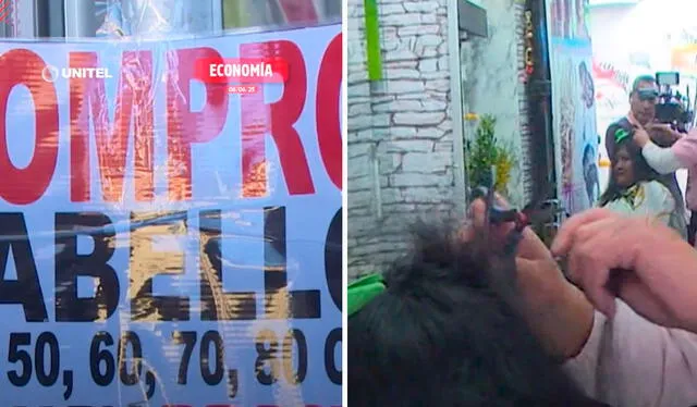  Las cosmetólogas en Bolivia pagan desde 500 y 6.000 bolivianos dependiendo del largo del cabello. Foto: composición LR/ TikTok/@unitelbo   