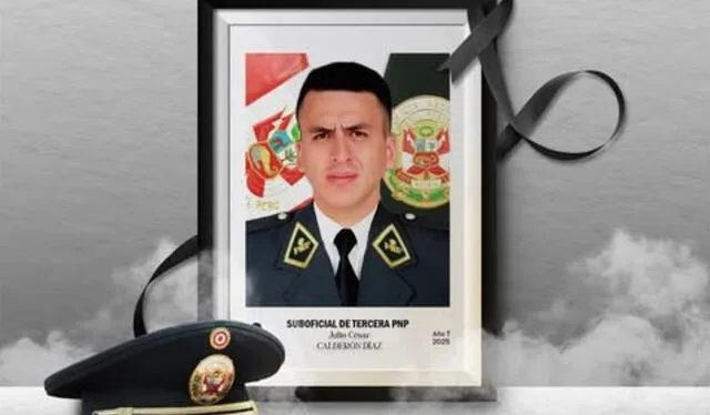 Suboficial Julio Calderón. Será sepultado en Jaén, su tierra natal.   