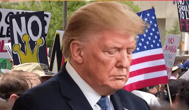 Trump enfrenta rechazo ciudadano durante protestas “No Kings”. Trump enfrenta rechazo ciudadano durante protestas “No Kings”.