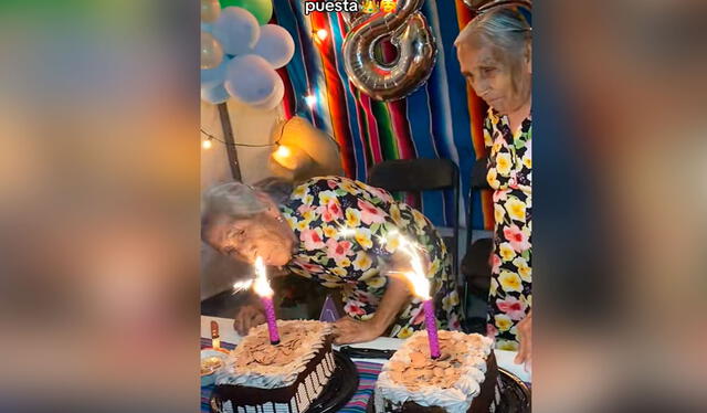 La imagen sorprendió a los usuarios en TikTok, ya que pocas gemelos llegan a esa edad. Foto: composición LR/ TikTok/ @sandragomez137 La imagen sorprendió a los usuarios en TikTok, ya que pocas gemelos llegan a esa edad. Foto: composición LR/ TikTok/ @sandragomez137