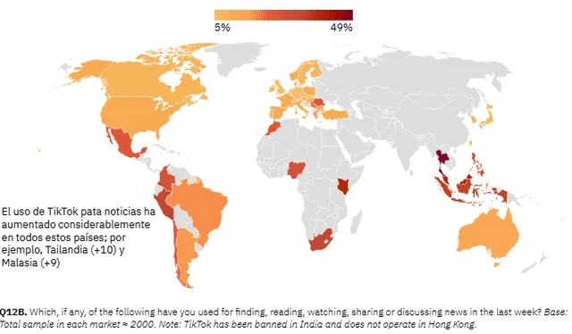 Perú es uno de los países donde más se consume TikTok en el mundo. Foto: Andina Perú es uno de los países donde más se consume TikTok en el mundo. Foto: Andina
