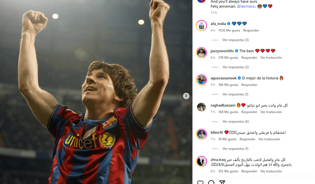 Publicación del Barcelona Foto: Captura de Instagram Publicación del Barcelona Foto: Captura de Instagram