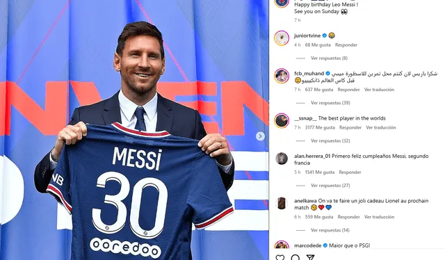 Publicación del Paris Saint-Germain Foto: captura de Instagram Publicación del Paris Saint-Germain Foto: captura de Instagram