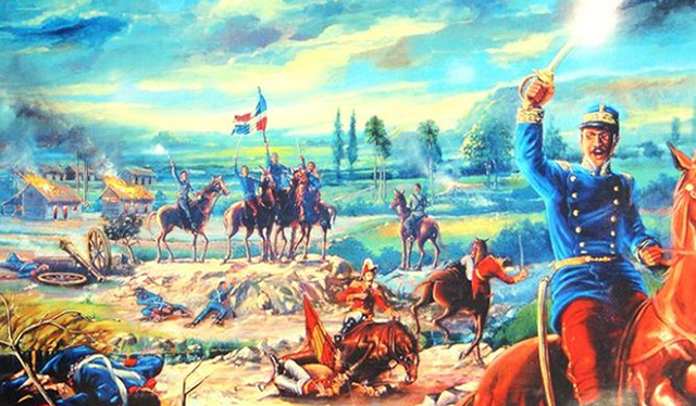  En 1861, el país volvió temporalmente a ser parte de España por decisión de su presidente Pedro Santana, quien pidió la anexión al reino español. Foto Iberoeconomía   