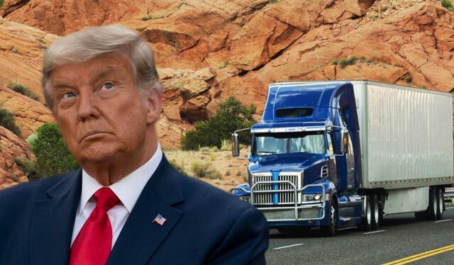  Entra en vigencia orden de Trump que prohíbe a camioneros conducir si no saben inglés.   