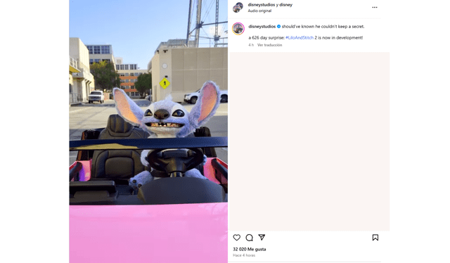  Publicación compartida por Disney. Foto: disneystudios/Instagram<br><br>    