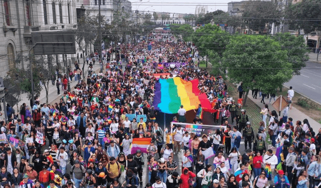 En los últimos años, la marcha en Perú reúne a cerca de 50 mil personas. Foto: ATV<br><br> En los últimos años, la marcha en Perú reúne a cerca de 50 mil personas. Foto: ATV<br><br>