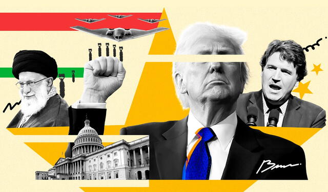 Las críticas a Trump por el ataque a Irán pueden influir negativamente en las próximas elecciones congresales. Collage: Brian Tejeda Las críticas a Trump por el ataque a Irán pueden influir negativamente en las próximas elecciones congresales. Collage: Brian Tejeda