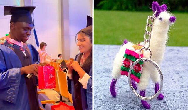 La peruana se mostró muy emocionada al obsequiar a los animalitos representantes del Perú. Foto: composición LR/ TikTok/ @carolina.qiao La peruana se mostró muy emocionada al obsequiar a los animalitos representantes del Perú. Foto: composición LR/ TikTok/ @carolina.qiao