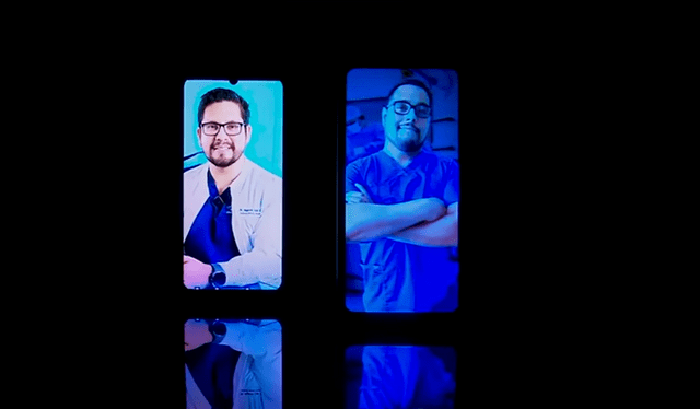 El doctor Augusto Lock y a la derecha el doctor Daniel Valencia. Foto: YouTube de Día D   