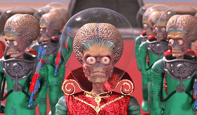 Mars Attacks! es una comedia que ridiculiza los estereotipos sobre los extraterrestes. Foto: IFC Center   