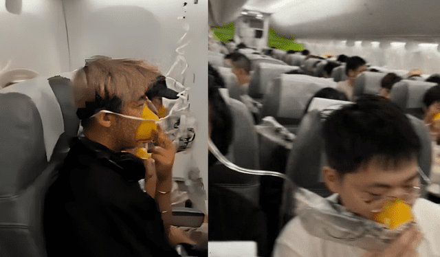  La aeronave sufrió una caída repentina de presión en la cabina, lo que obligó a un rápido descenso. Foto: Composición LR/X   
