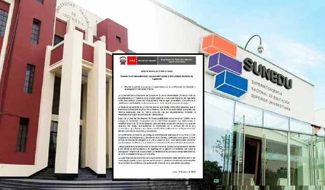 Sigue el conflicto entre la Sunedu y la UNI.<br><br> Sigue el conflicto entre la Sunedu y la UNI.<br><br>