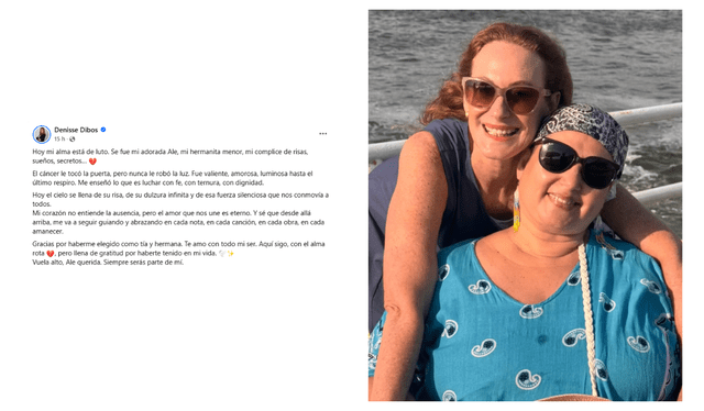 Emotivo mensaje de Dibós compartido en sus redes sociales. Foto: Facebook<br>   