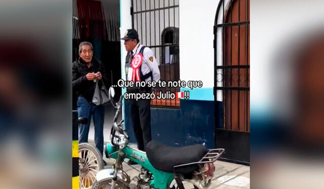 Usuarios en TikTok bromearon que el agente de seguridad tenía a todo el Perú cerca de su corazón. Usuarios en TikTok bromearon que el agente de seguridad tenía a todo el Perú cerca de su corazón.