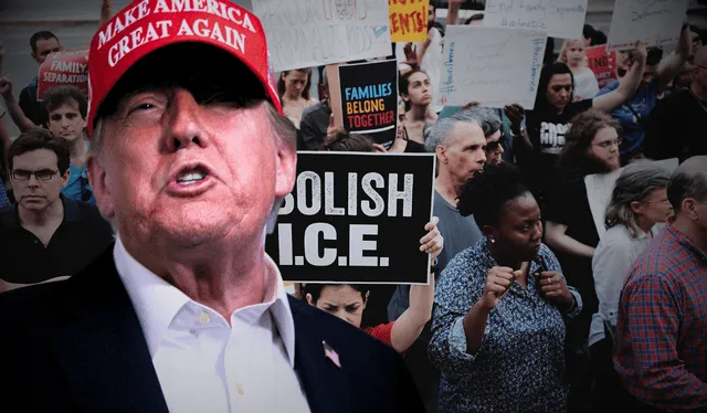 Donald Trump quiere evitar que las prestaciones financiadas por los contribuyentes beneficien a los inmigrantes indocumentados. Foto: composición LR