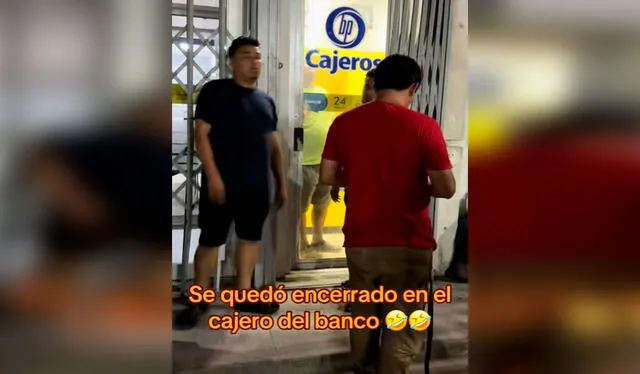 El cliente trataba de encontrar algún botón para salir, pero su búsqueda fue en vano. Foto: composición LR/ TikTok/ @cesarbrizuela2025 El cliente trataba de encontrar algún botón para salir, pero su búsqueda fue en vano. Foto: composición LR/ TikTok/ @cesarbrizuela2025