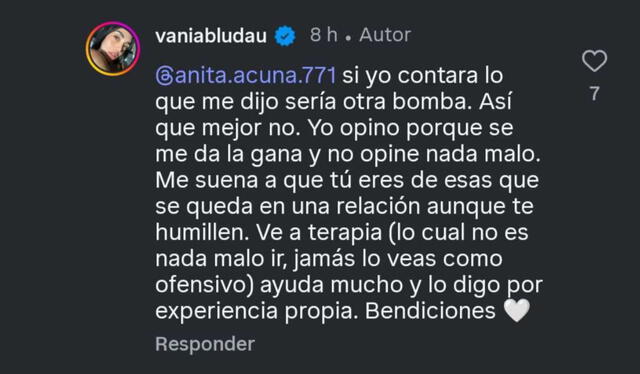 Vania Bludau vuelve a encender las redes con polémico comentario en redes sociales. Vania Bludau vuelve a encender las redes con polémico comentario en redes sociales.