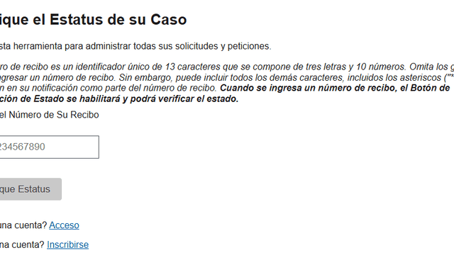  USCIS facilita a inmigrantes en Estados Unidos al permitir revisar el estatus de sus casos en español. Foto: USCIS   