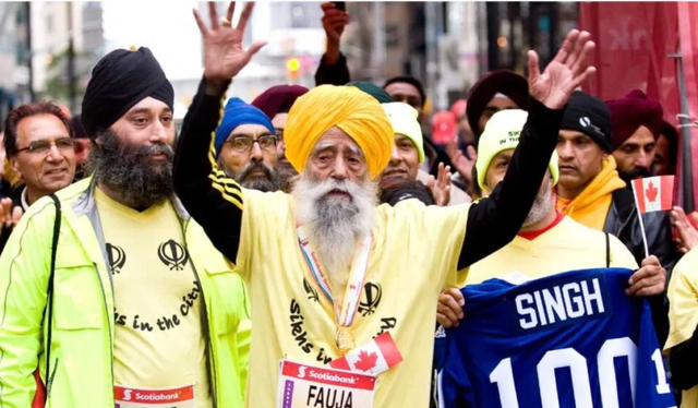 Fauja Singh falleció atropellado en la India. Foto: AFP<br><br> Fauja Singh falleció atropellado en la India. Foto: AFP<br><br>