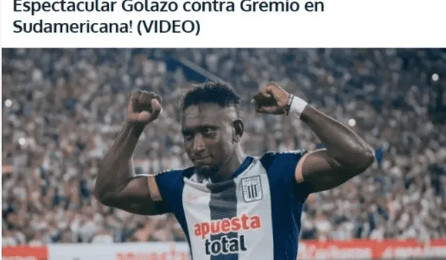 Conocido portal de Ecuador elogia a Eryc Castillo por su golazo ante Gremio. Foto: Fútbol Ecuador Conocido portal de Ecuador elogia a Eryc Castillo por su golazo ante Gremio. Foto: Fútbol Ecuador