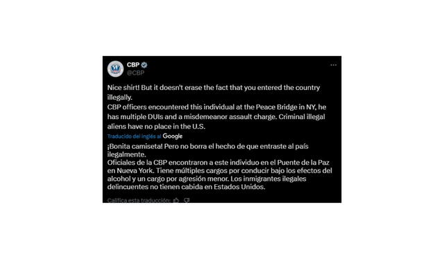  Publicación del CBP (18 de julio de 2025).   