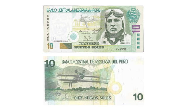 José Abelardo Quiñones, héroe nacional en los billetes de S/10. Foto: BCRP José Abelardo Quiñones, héroe nacional en los billetes de S/10. Foto: BCRP