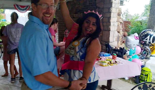 Mily y su esposo Steven. Mily y su esposo Steven.