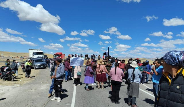 Se registraron movilizaciones en la altura de Pallpa en Cusco. Pobladores cerraron tramo de la ruta Espinar-Arequipa.   