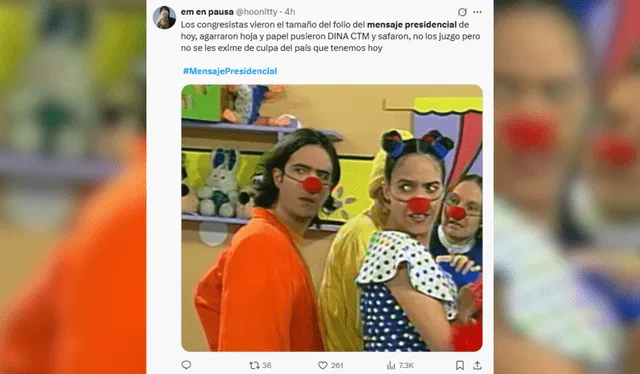 Los usuarios no tardaron en generar los más divertidos <em>memes </em>del mensaje de Dina Boluarte. Foto: composición LR/X Los usuarios no tardaron en generar los más divertidos <em>memes </em>del mensaje de Dina Boluarte. Foto: composición LR/X